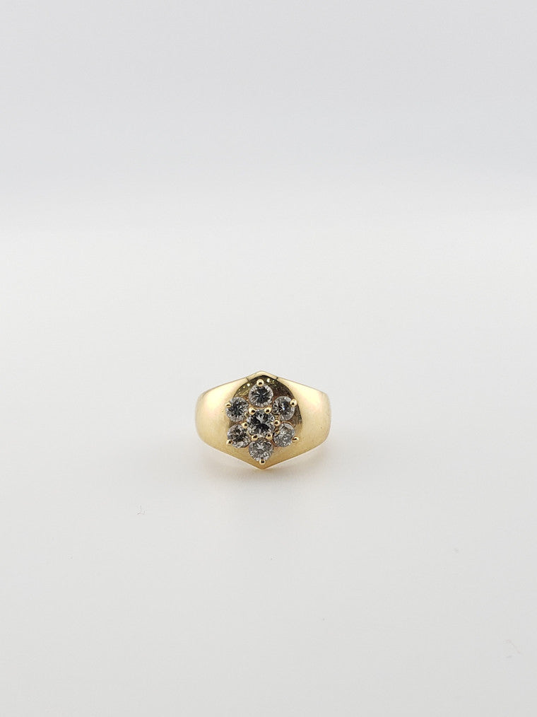 Diamond Flower Ring