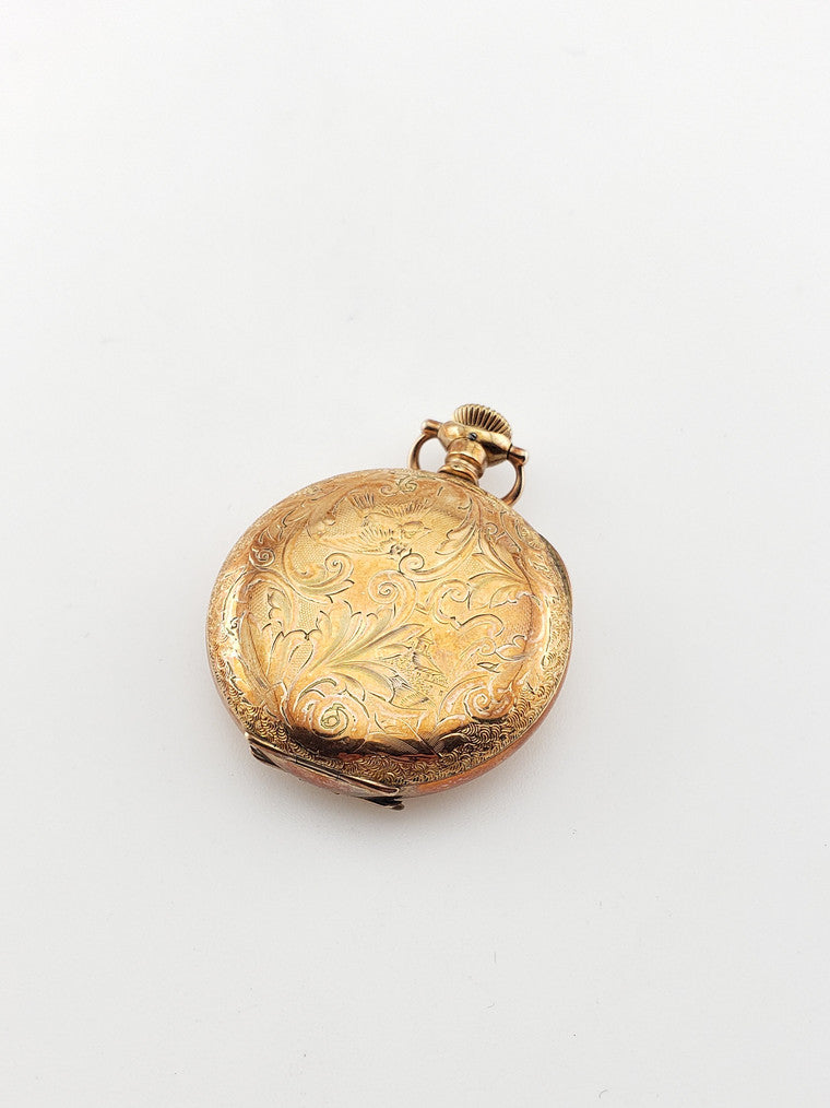 Engraved Hampden Pocket Watch