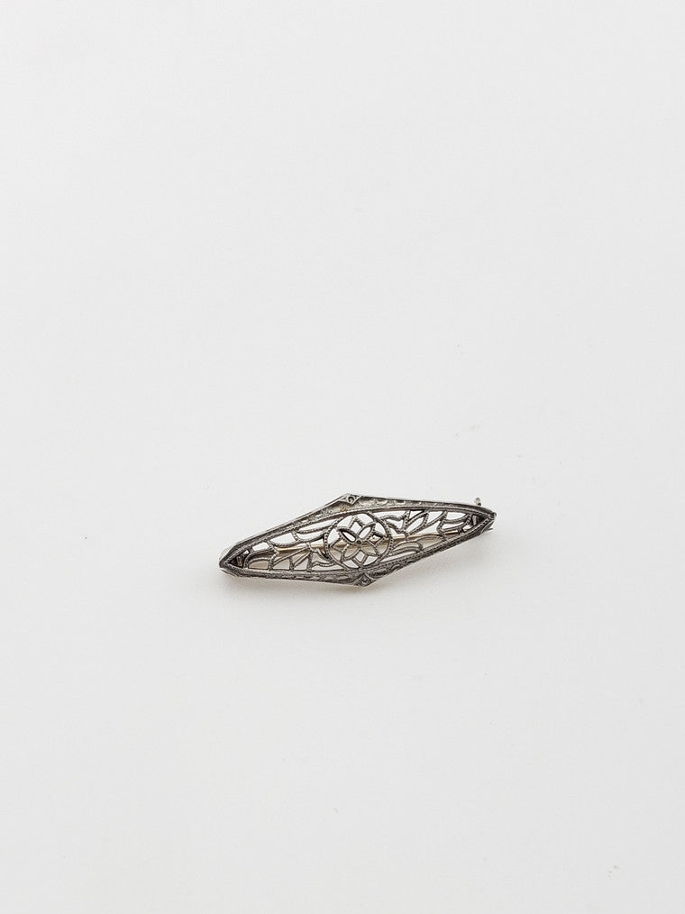 Tiny Platinum Brooch