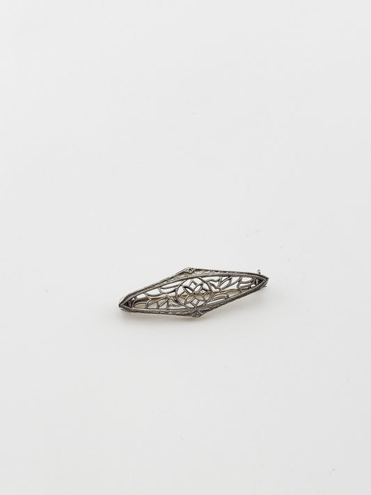 Tiny Platinum Brooch