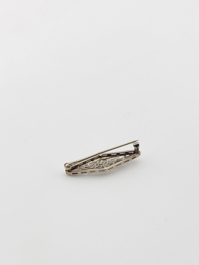 Tiny Platinum Brooch