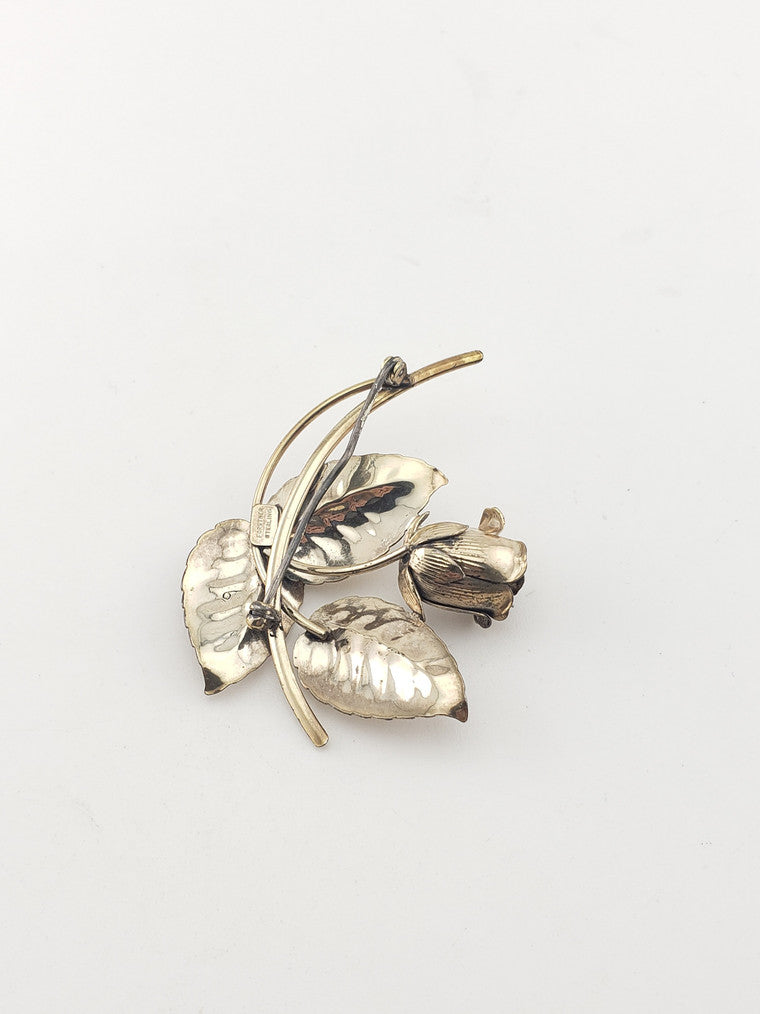 Gold Over Silver "Forstner" Pin