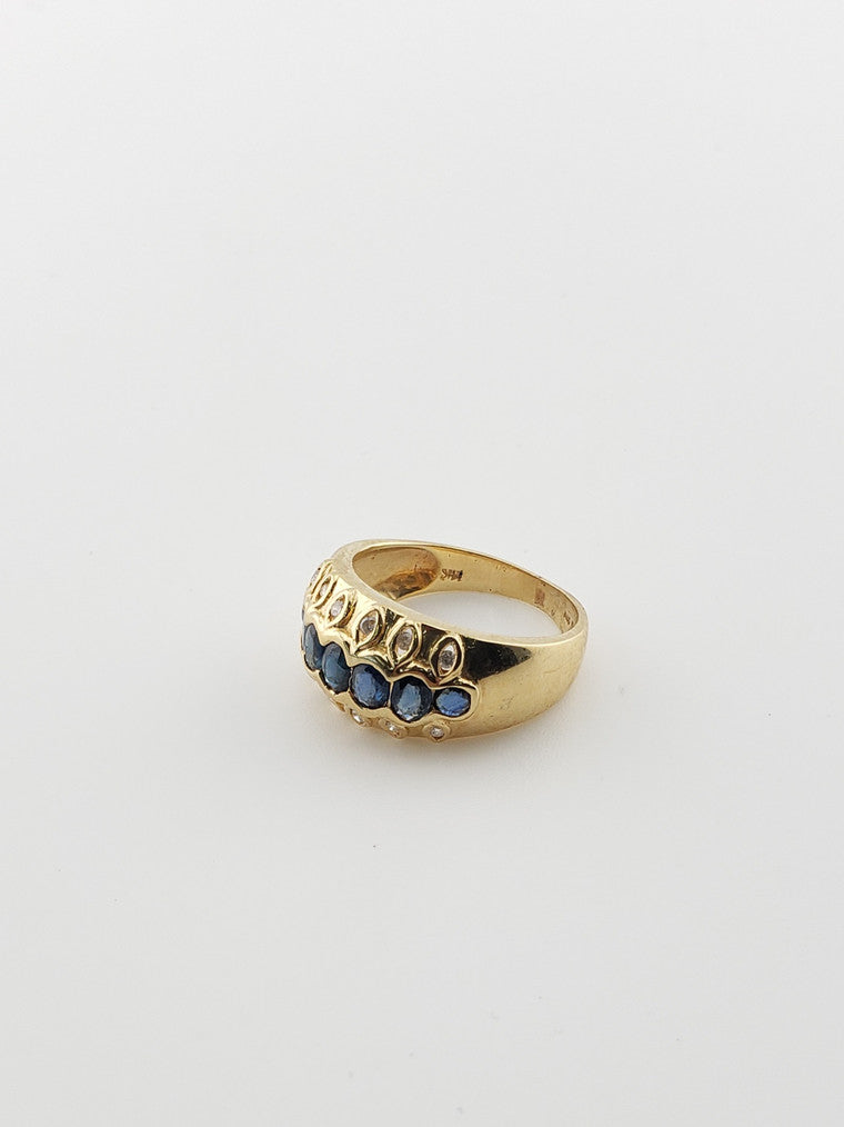 Sapphire and Diamond Band