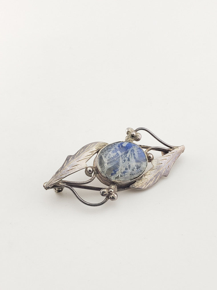 Moonstone Leaf Pin/Pendant