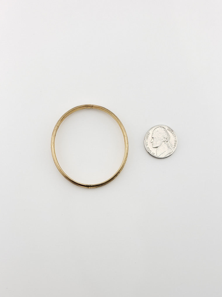 Wheat Engraved Baby Bangle