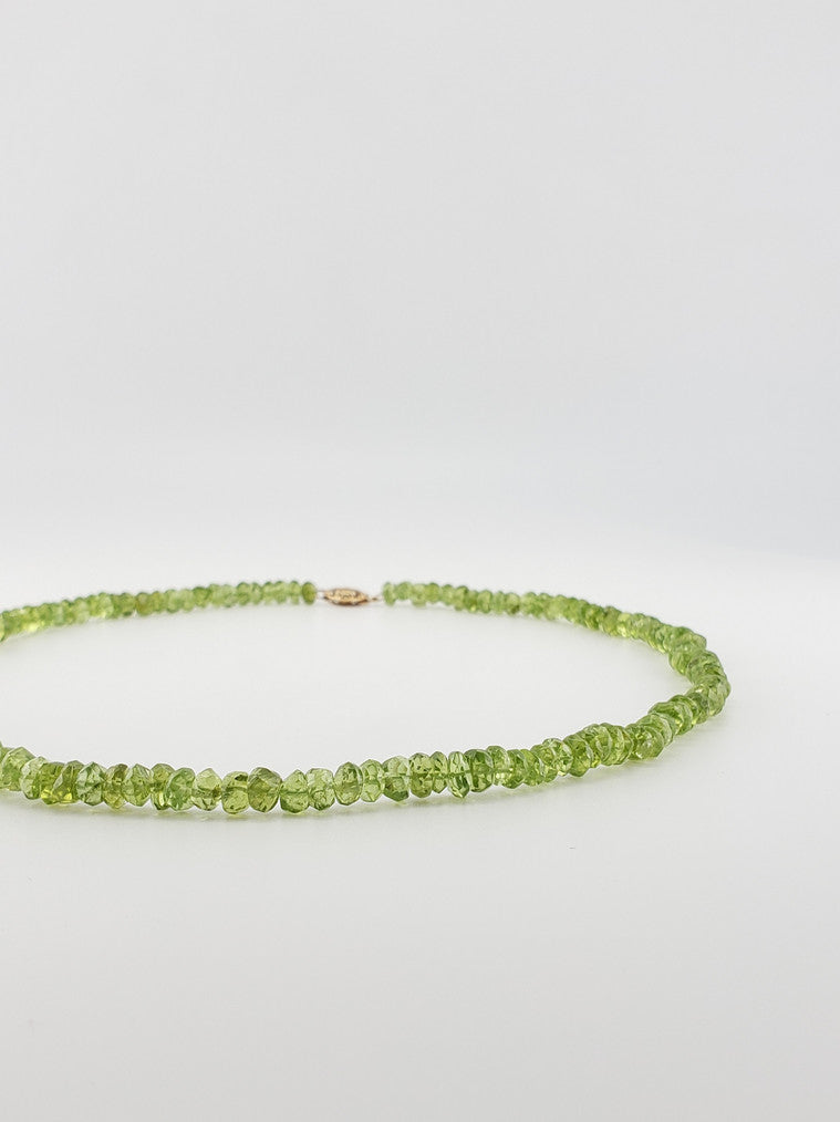 Faceted Peridot Strand