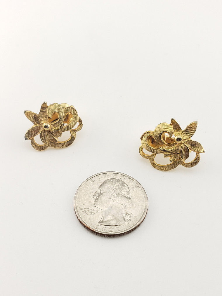 Flower Clip Earrings