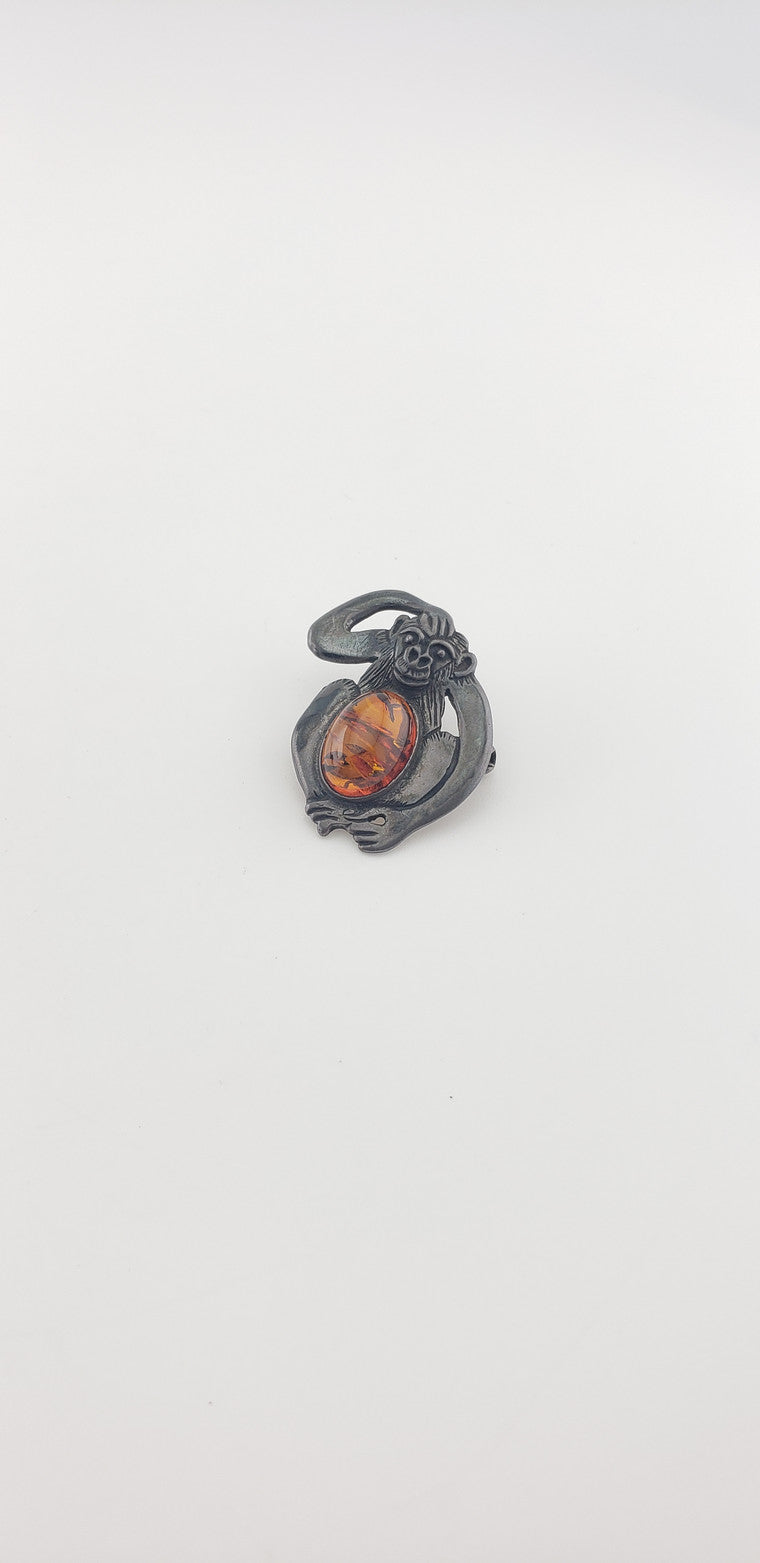 Silver Amber Monkey