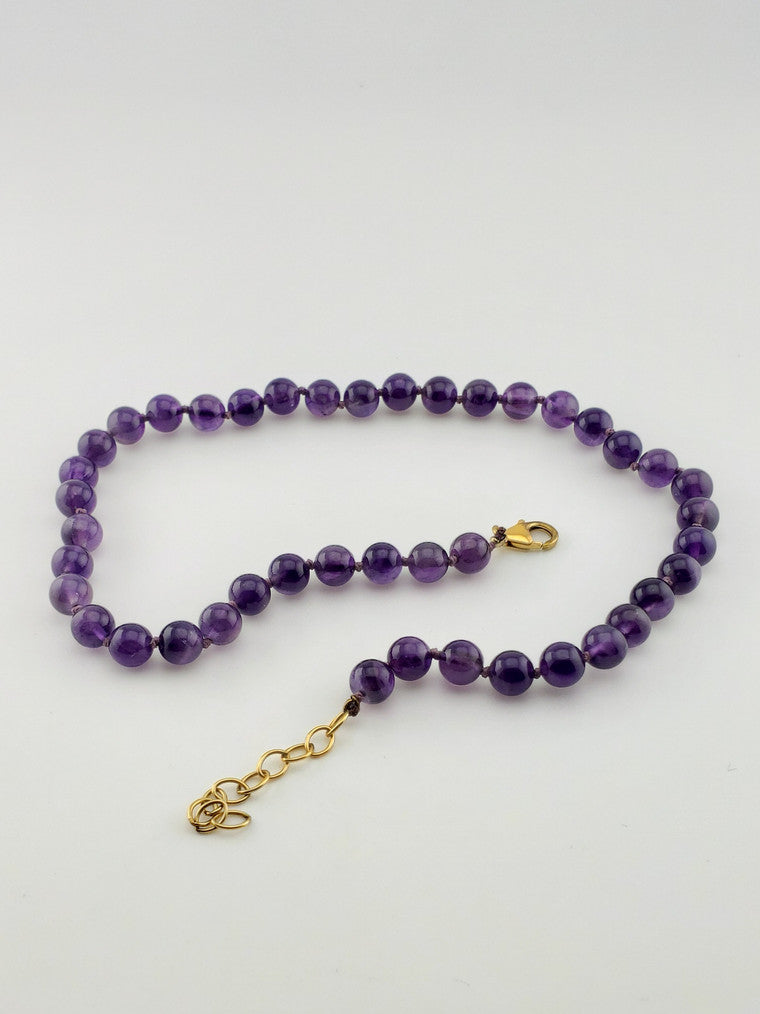 GF Amethyst Bead Strand