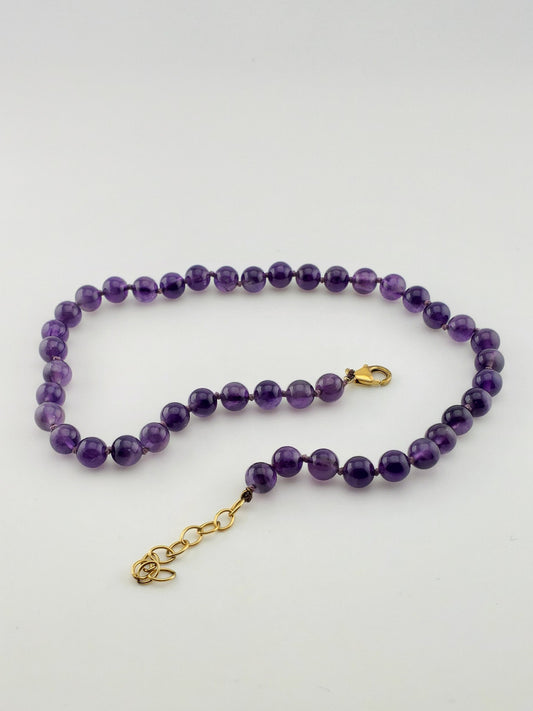 GF Amethyst Bead Strand