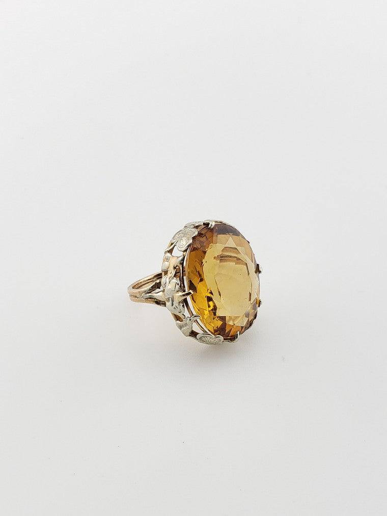 Citrine Cocktail Ring