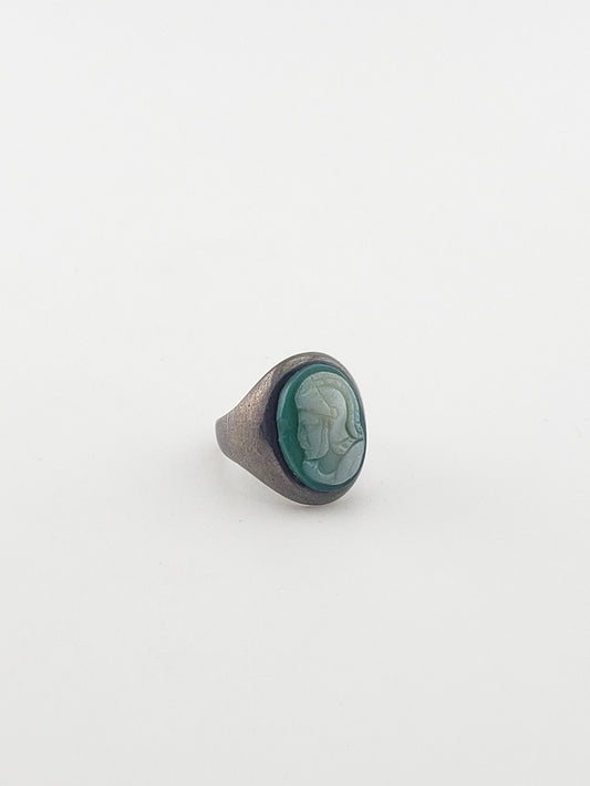 C.1930 Deco Cameo Ring