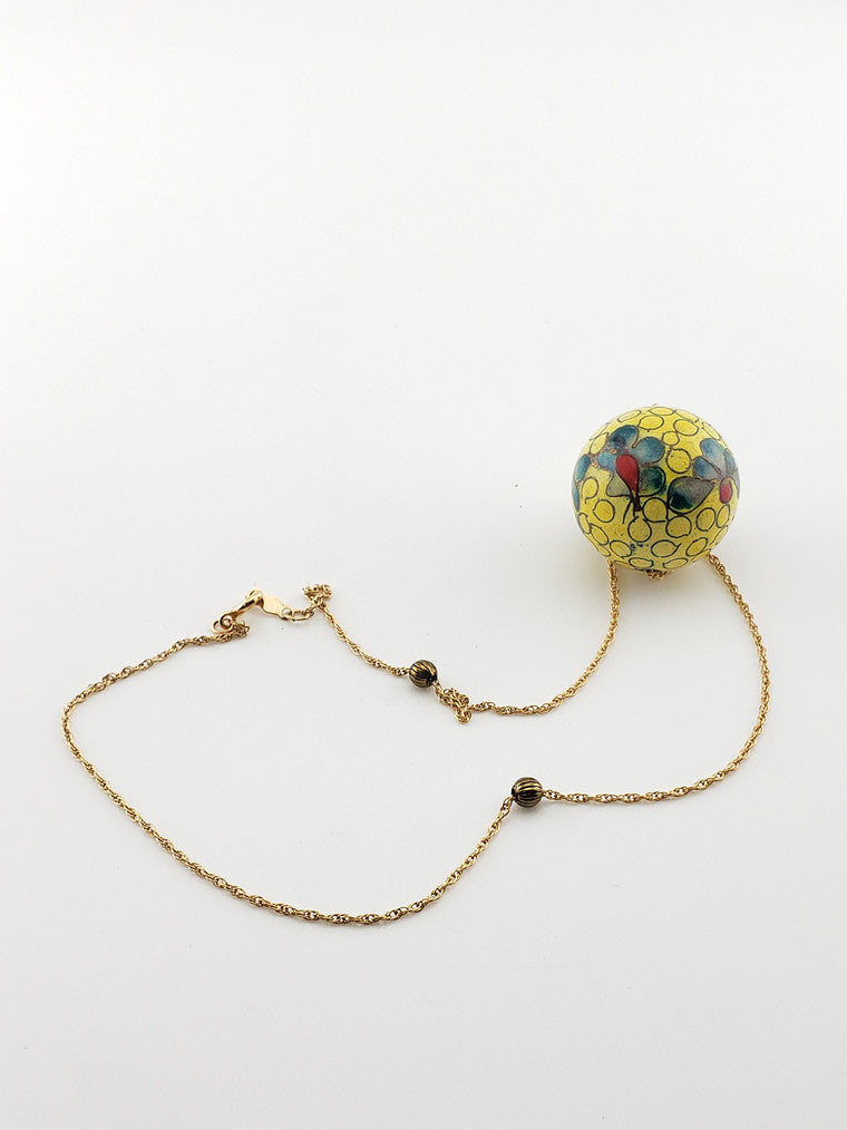 GF Chinese Cloisonne Bead Necklace