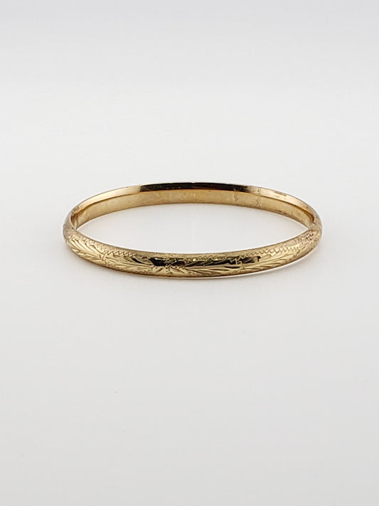 Wheat Engraved Baby Bangle