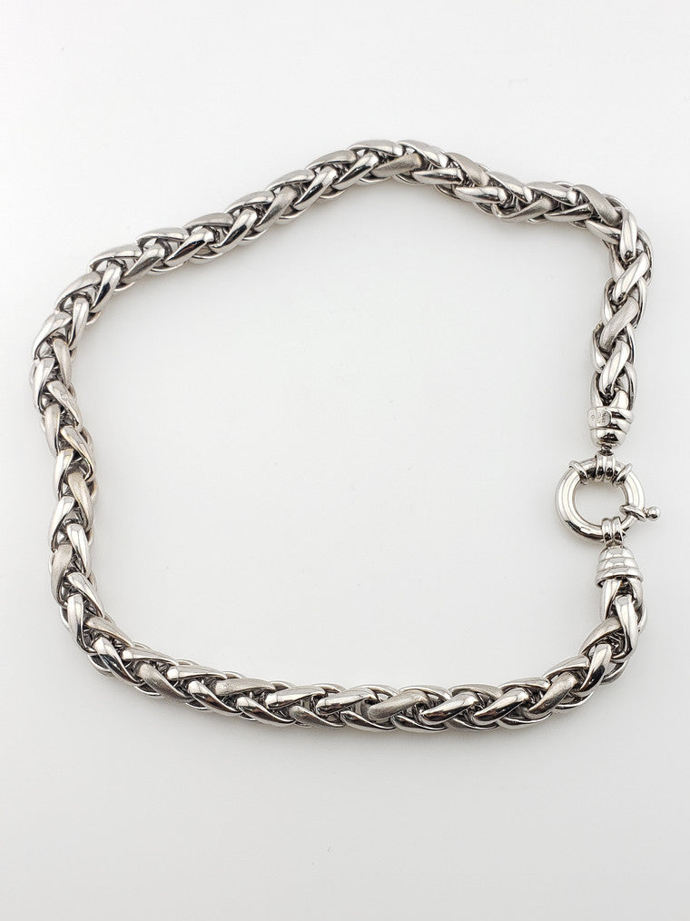 Heavy Hollow Wheat Chain Necklace