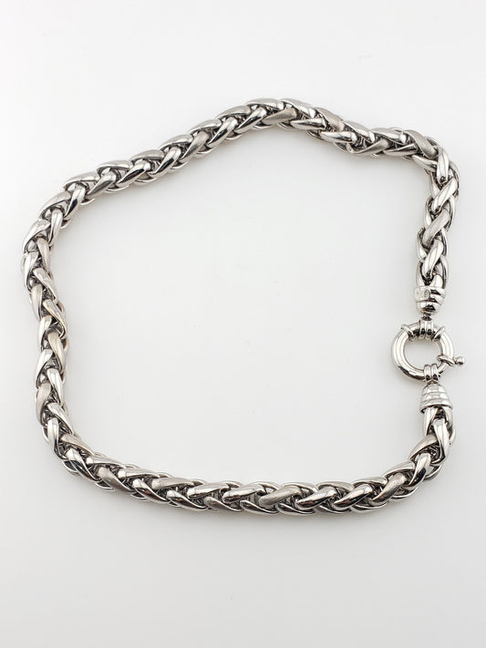 Heavy Hollow Wheat Chain Necklace