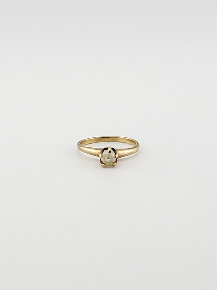 18K Victorian Pearl Ring