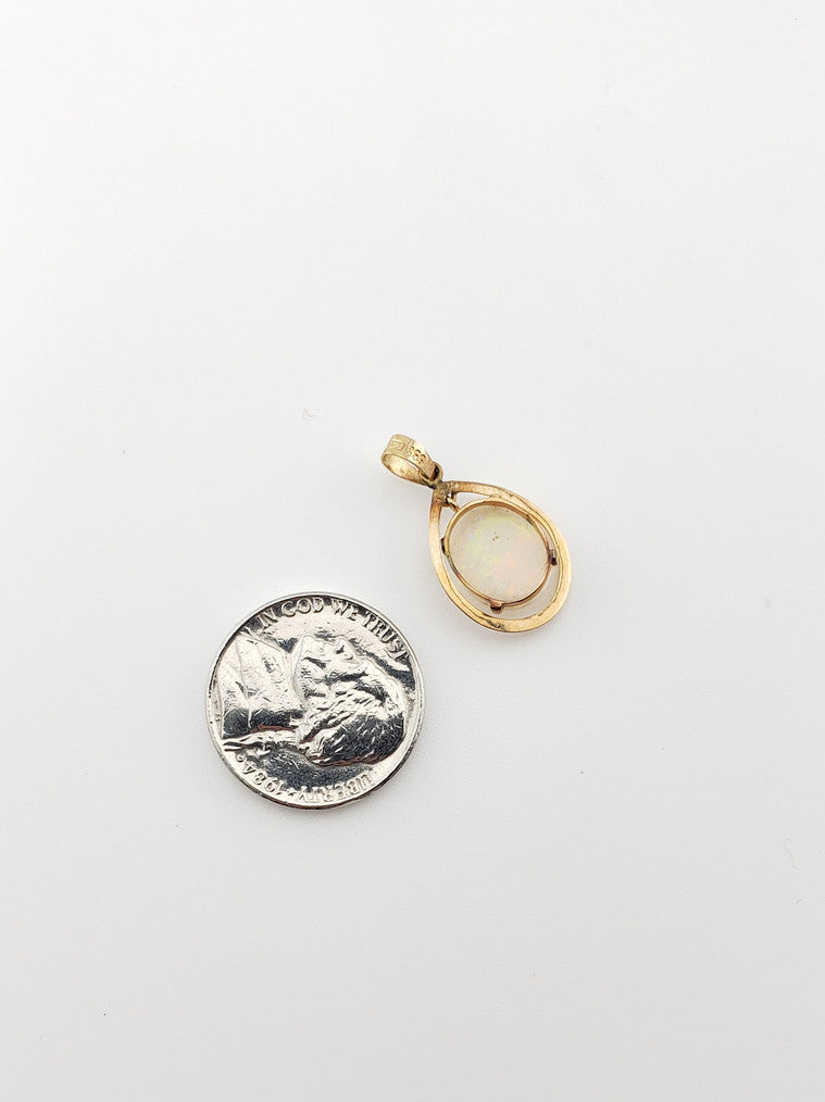 Opal Teardrop Pendant