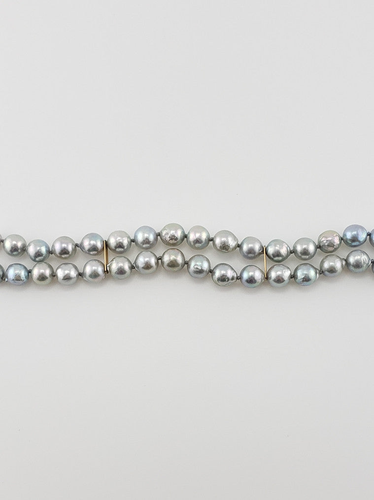 Pearl Bracelet #5- Grey