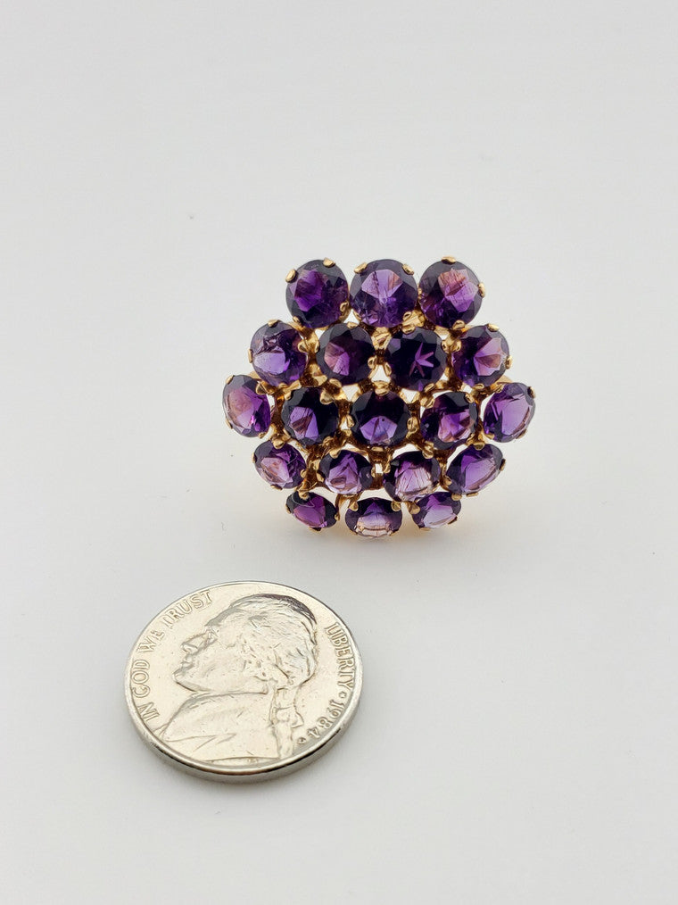 Amethyst Cluster Ring