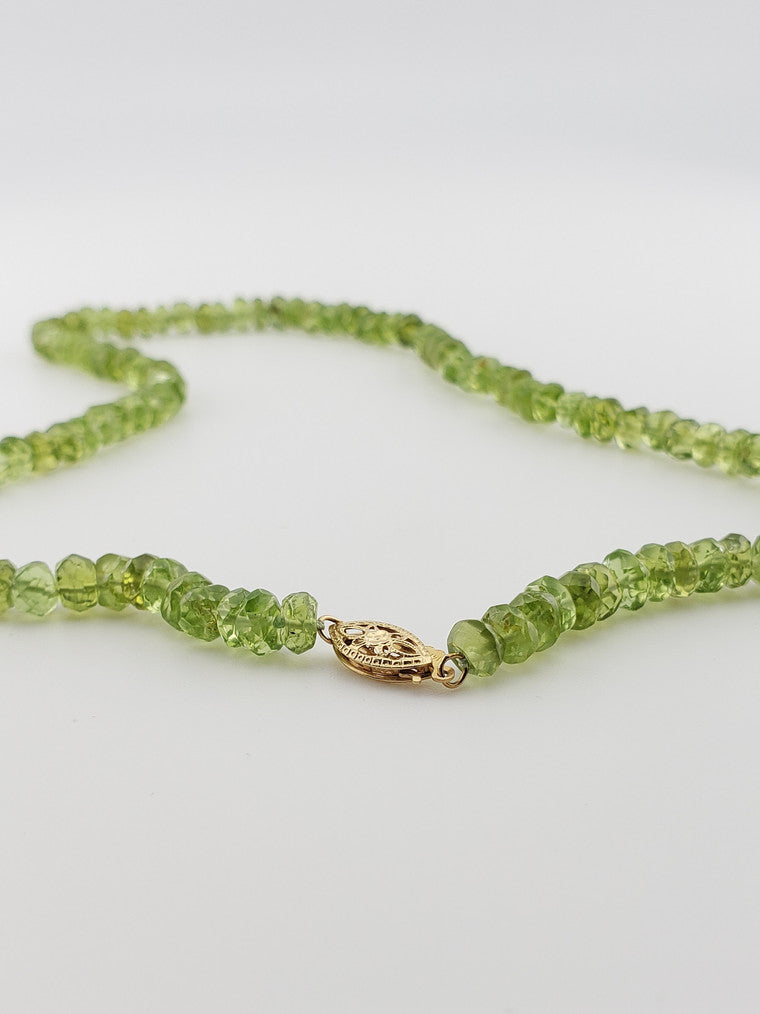 Faceted Peridot Strand