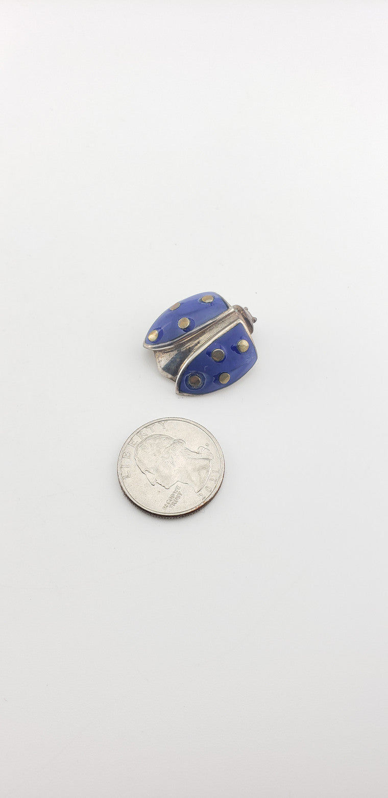 SS Enamel LadyBug Pin