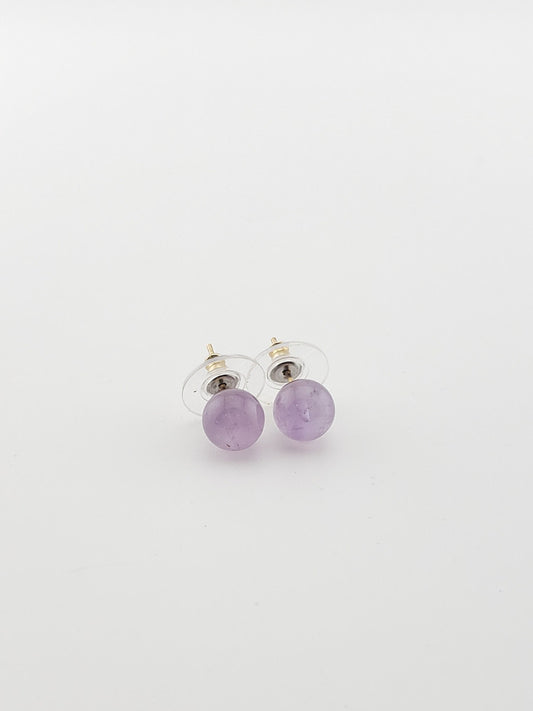 14k Amethyst Studs
