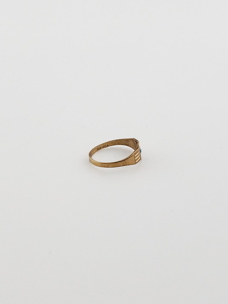Tiny Turquoise Baby Ring
