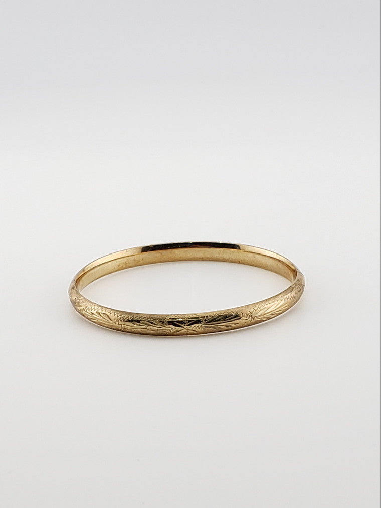 Wheat Engraved Baby Bangle
