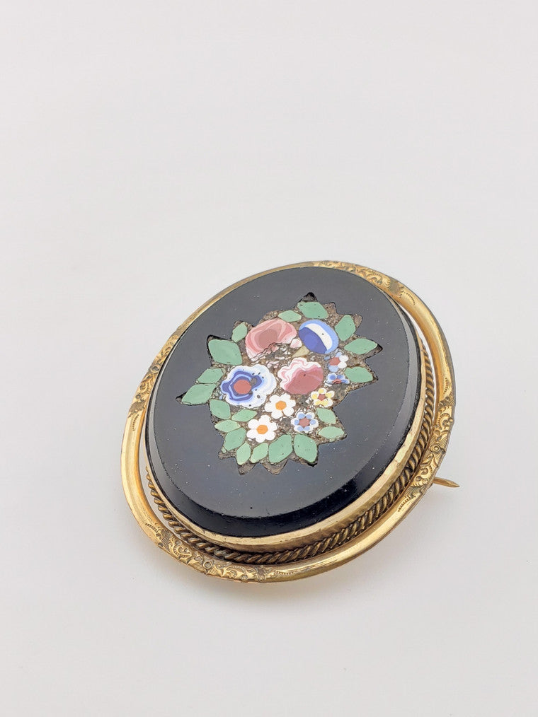 Pietra Dura Spinner Pin