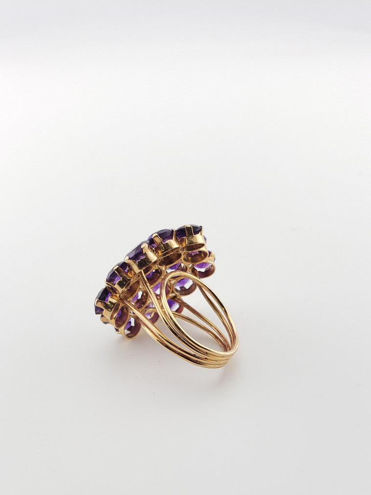 Amethyst Cluster Ring