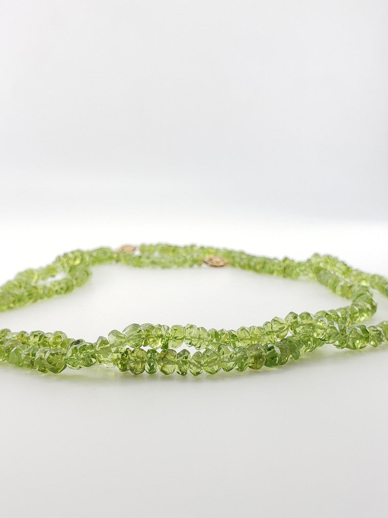 Faceted Peridot Strand