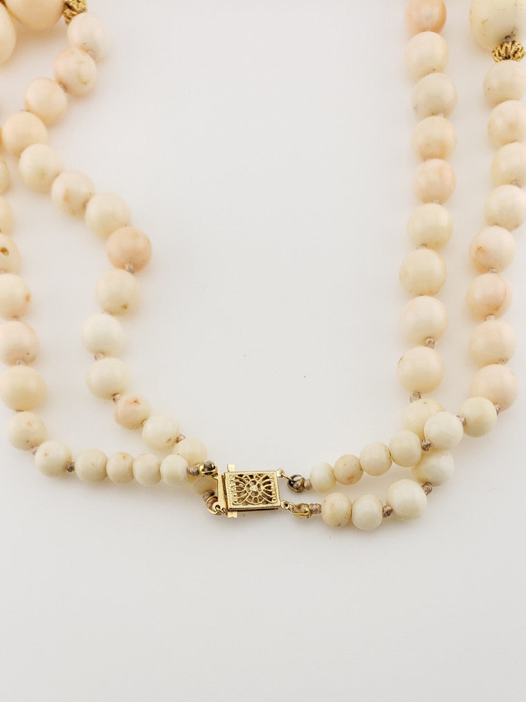 Graduated Coral Double Strand