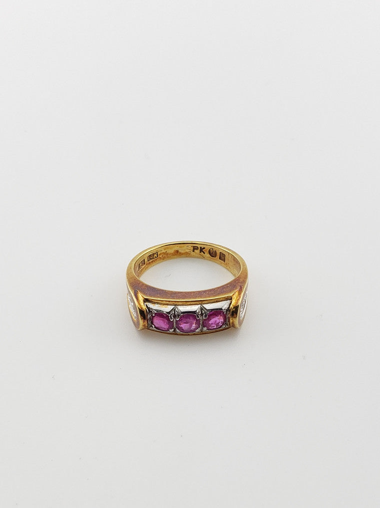 Ruby Trio Ring