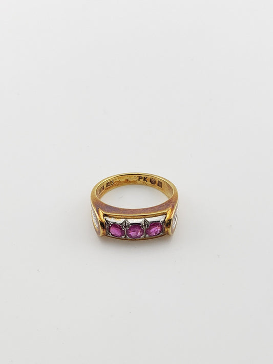 Ruby Trio Ring