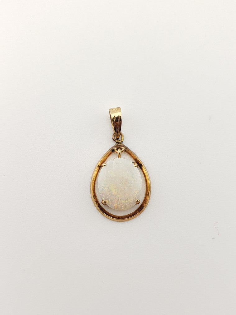 Opal Teardrop Pendant