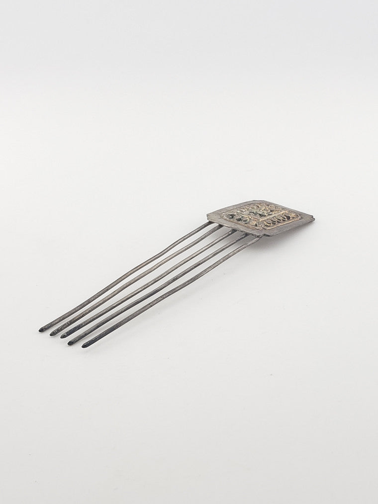 Vintage Silver Hair Comb