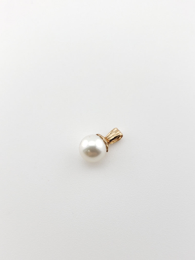 14K Pearl Charm