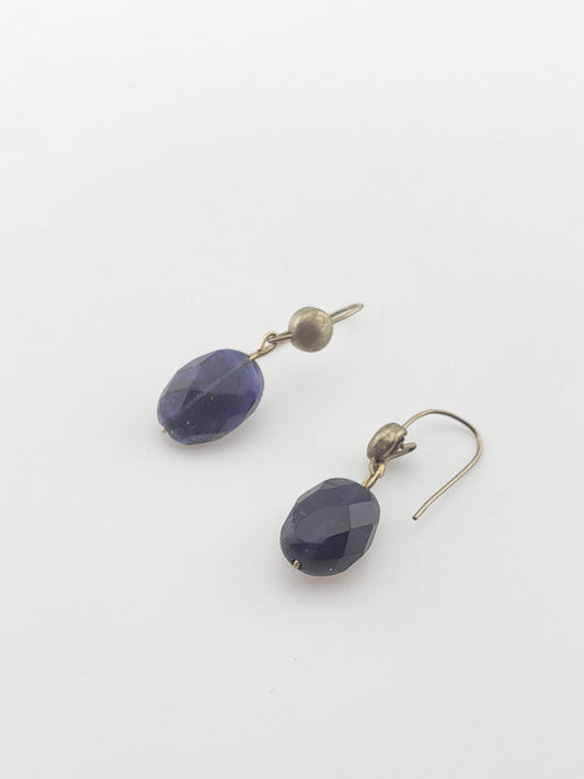 14k Iolite Drop Earrings