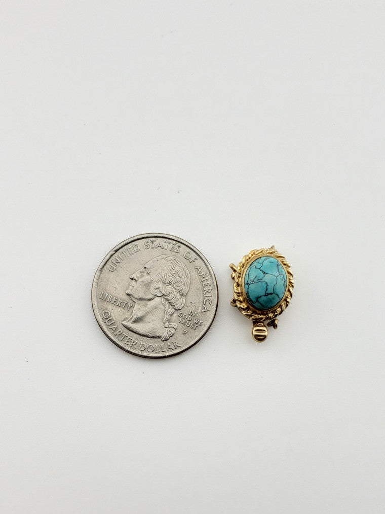 Turquoise Cab Clasp