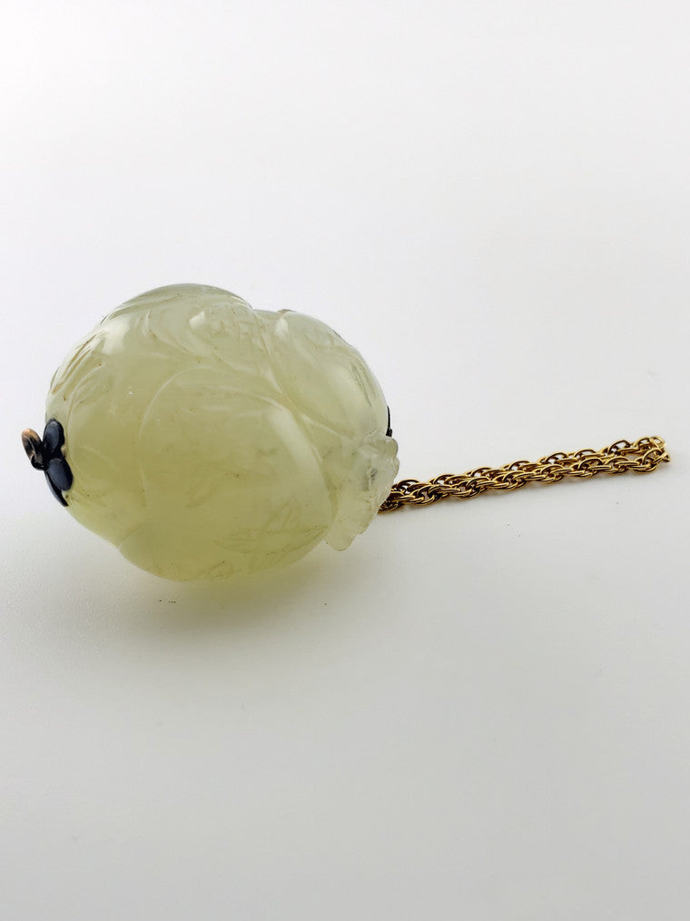 Little Girl w/ Hair Bow Serpentine Stone