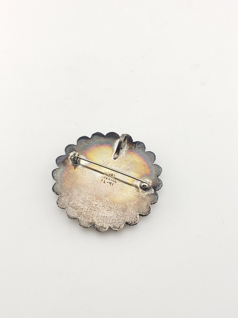 SS Black Onyx Pendant/Pin