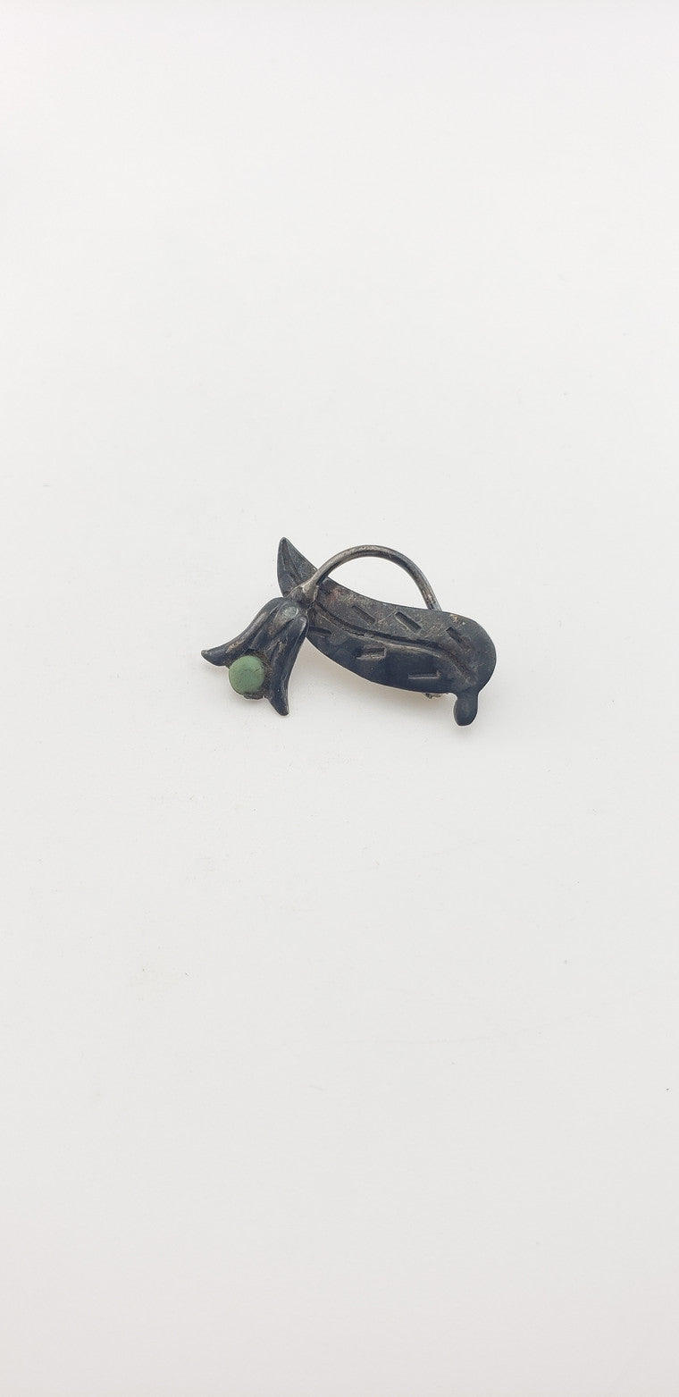 Turquoise Flower Pin