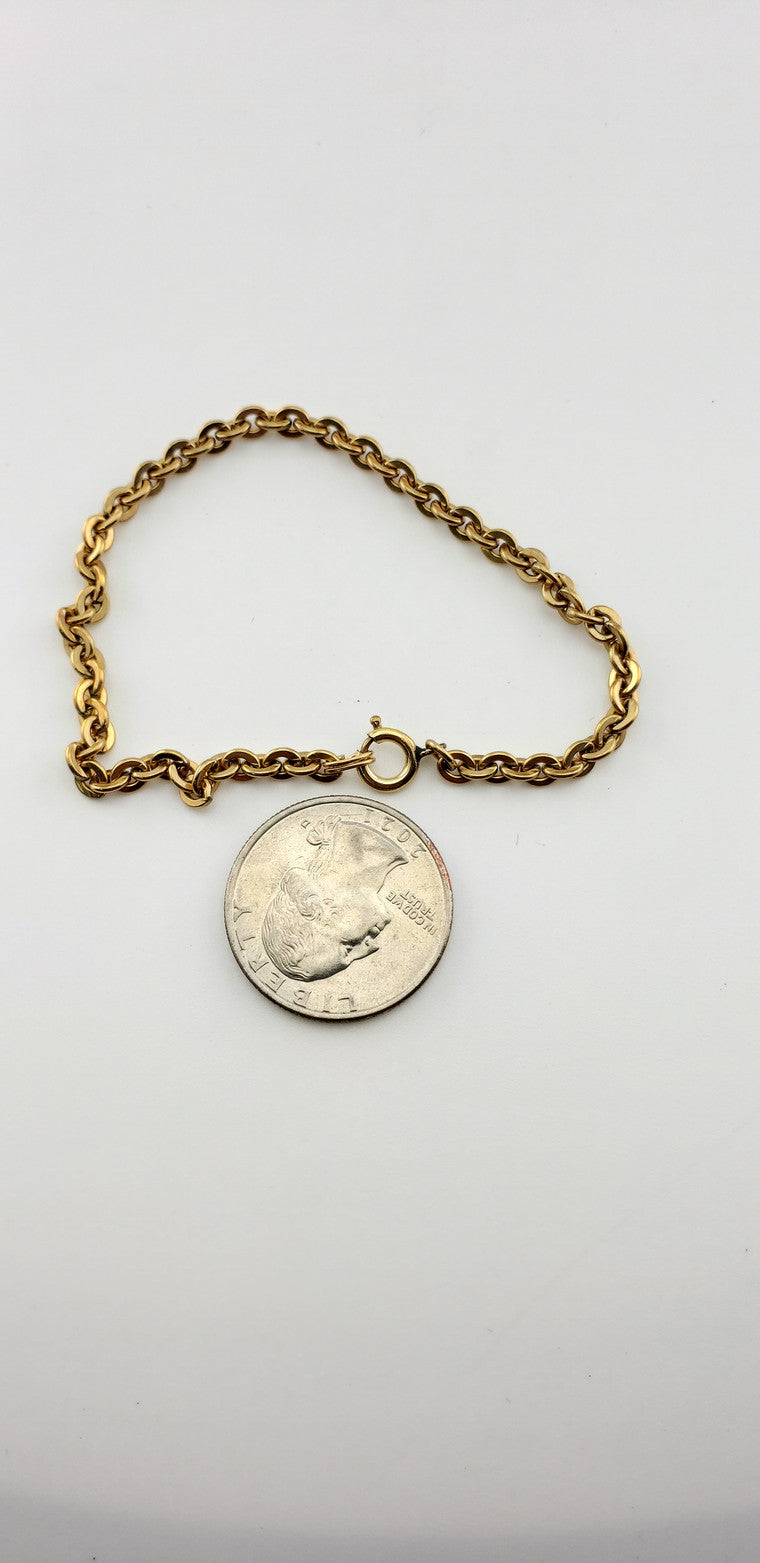GF Flattened Cable Chain Bracelet