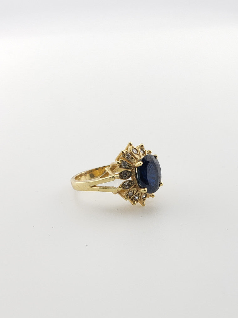 Sapphire "Flower" Ring