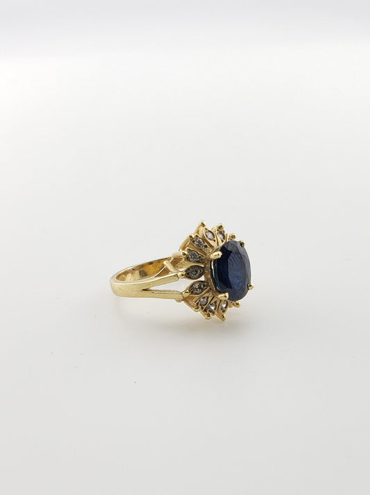 Sapphire "Flower" Ring