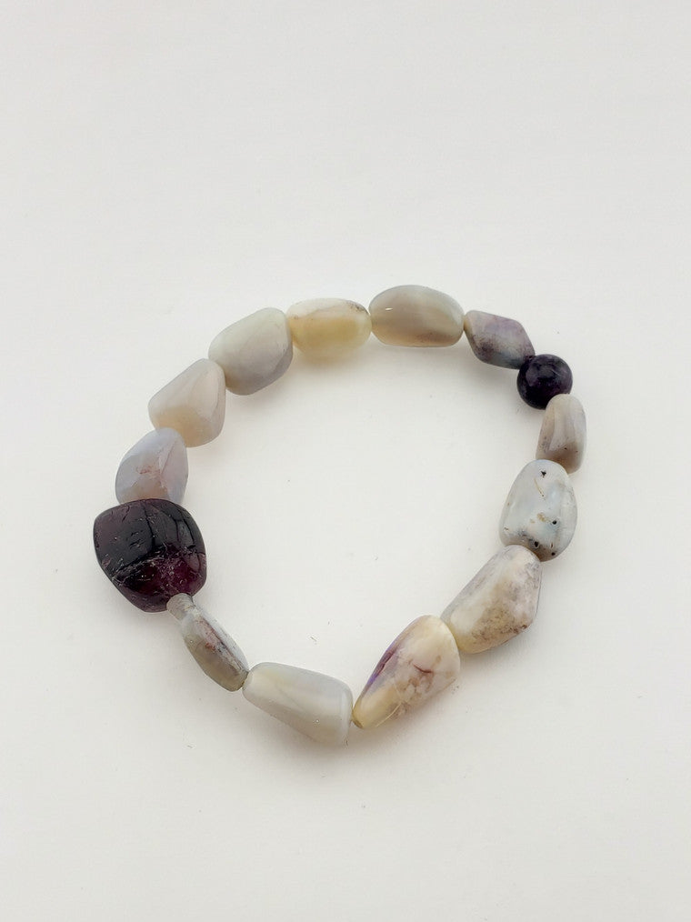 Opal Scapolite Flexible Bracelet