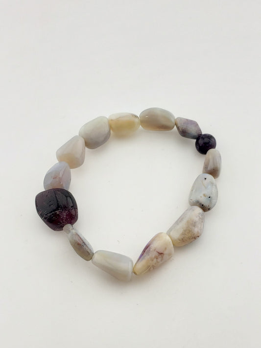 Opal Scapolite Flexible Bracelet