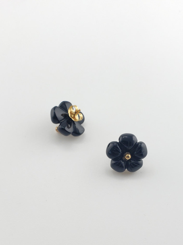 Small Onyx Flower Stud Jackets