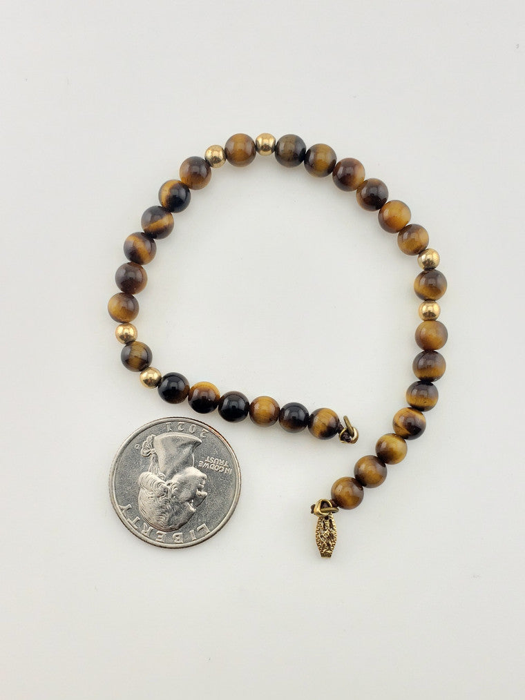 GF Tiger Eye Bead Bracelet